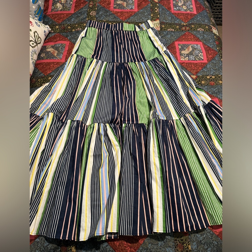 Tory Burch Multicolor Striped Maxi Skirt - Picture 5 of 13